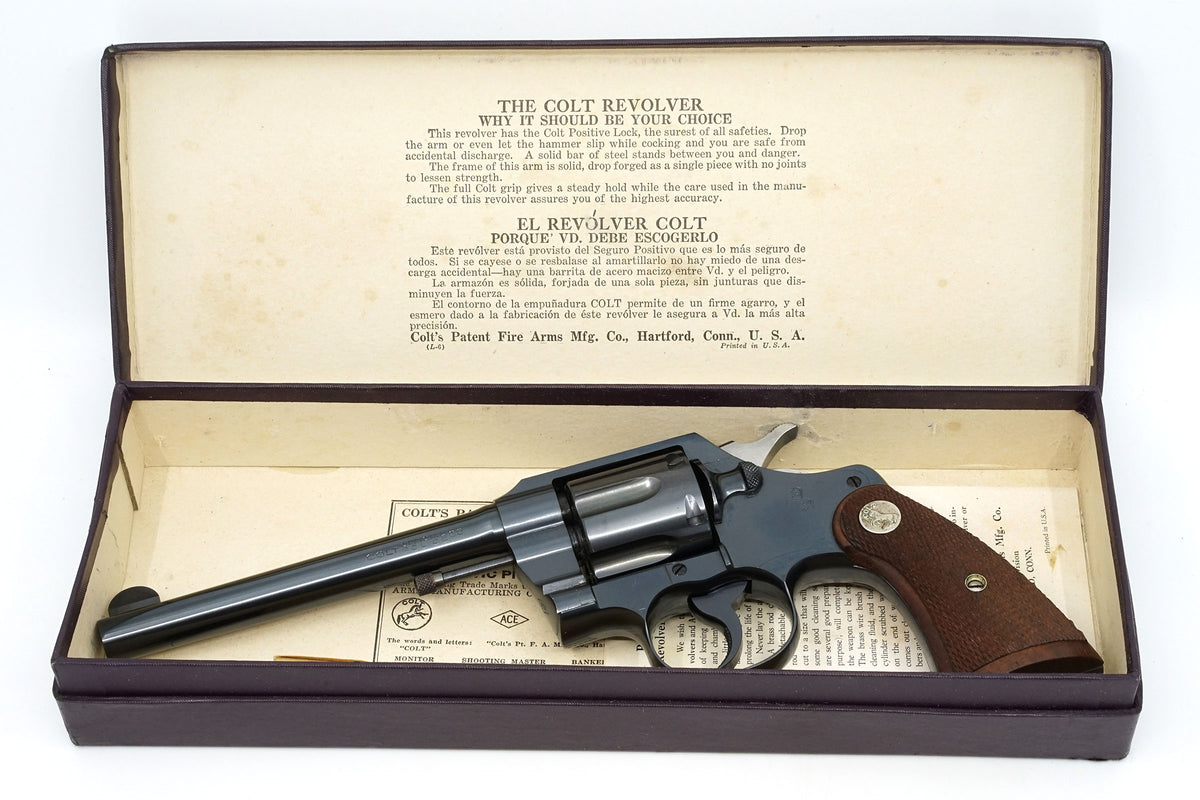 Colt Official Police 6&quot; 38 SN:638313 MFG:1940 - Government of Iceland