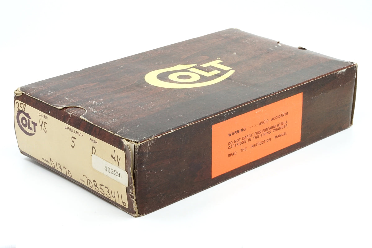 Colt Government Model Series 70 45ACP SN:70B53416 MFG:1983