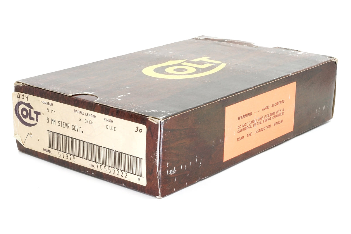 Colt Government Model Series 70 9mm Steyr SN:70S50022 MFG:1985
