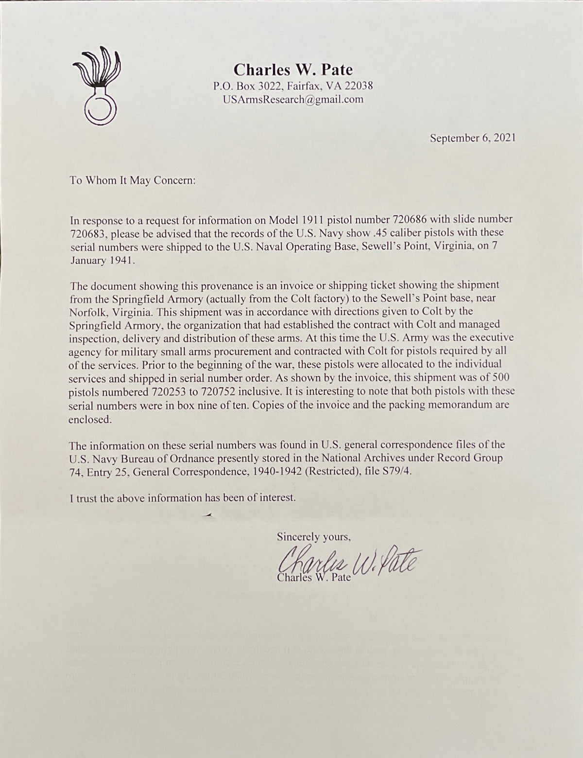 Colt M1911A1 45ACP SN:720686 MFG: 1940 - NAVY