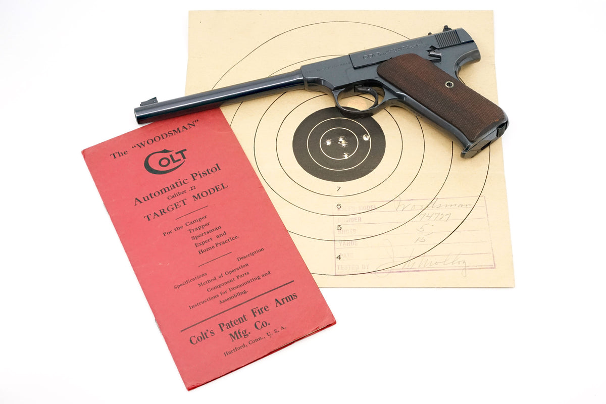 Colt Woodsman Target 6-5/8&quot; 22LR SN:74727 MFG:1930