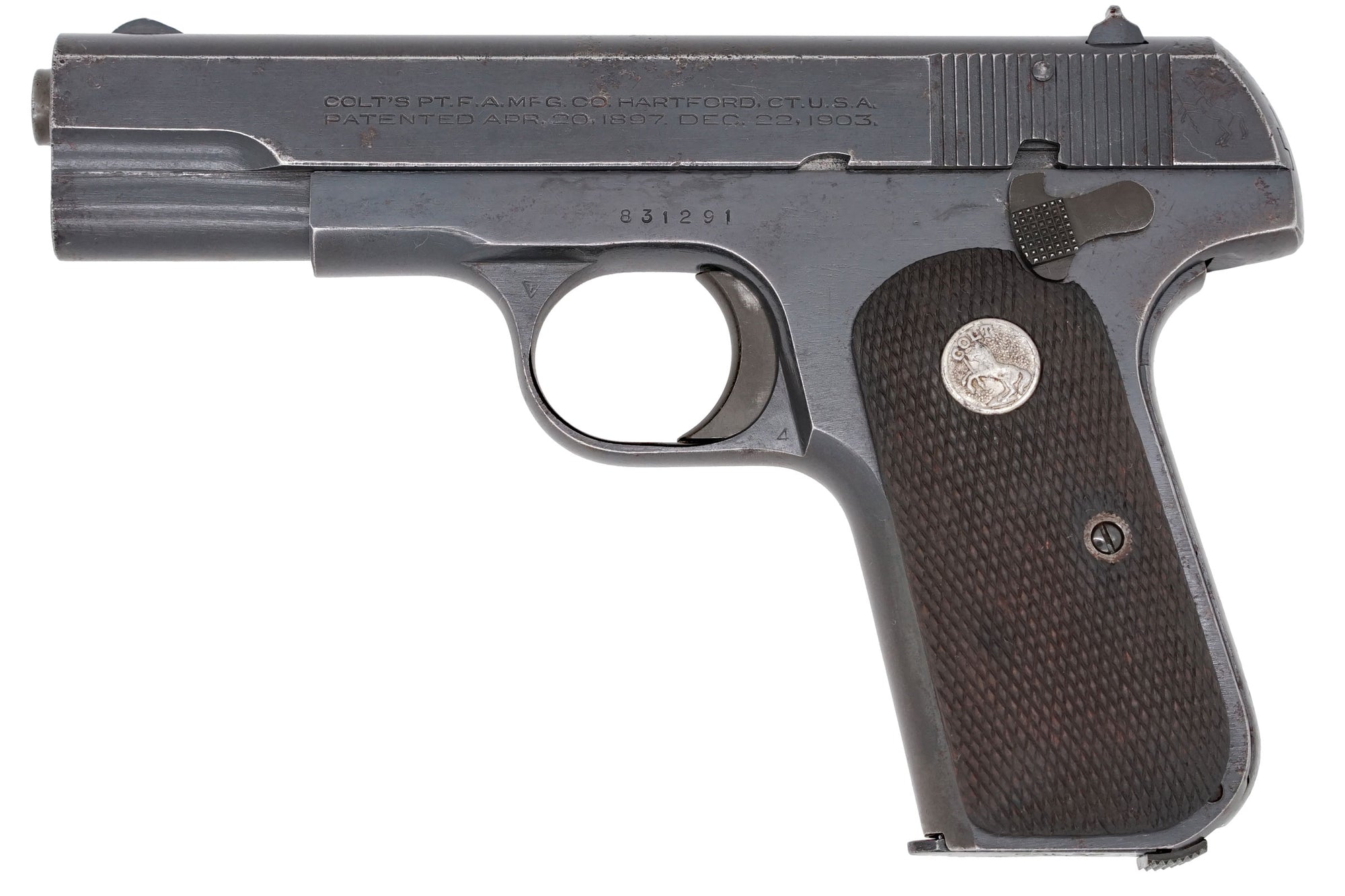 Colt 1903 Pocket Hammerless 32ACP SN:831291 CIA