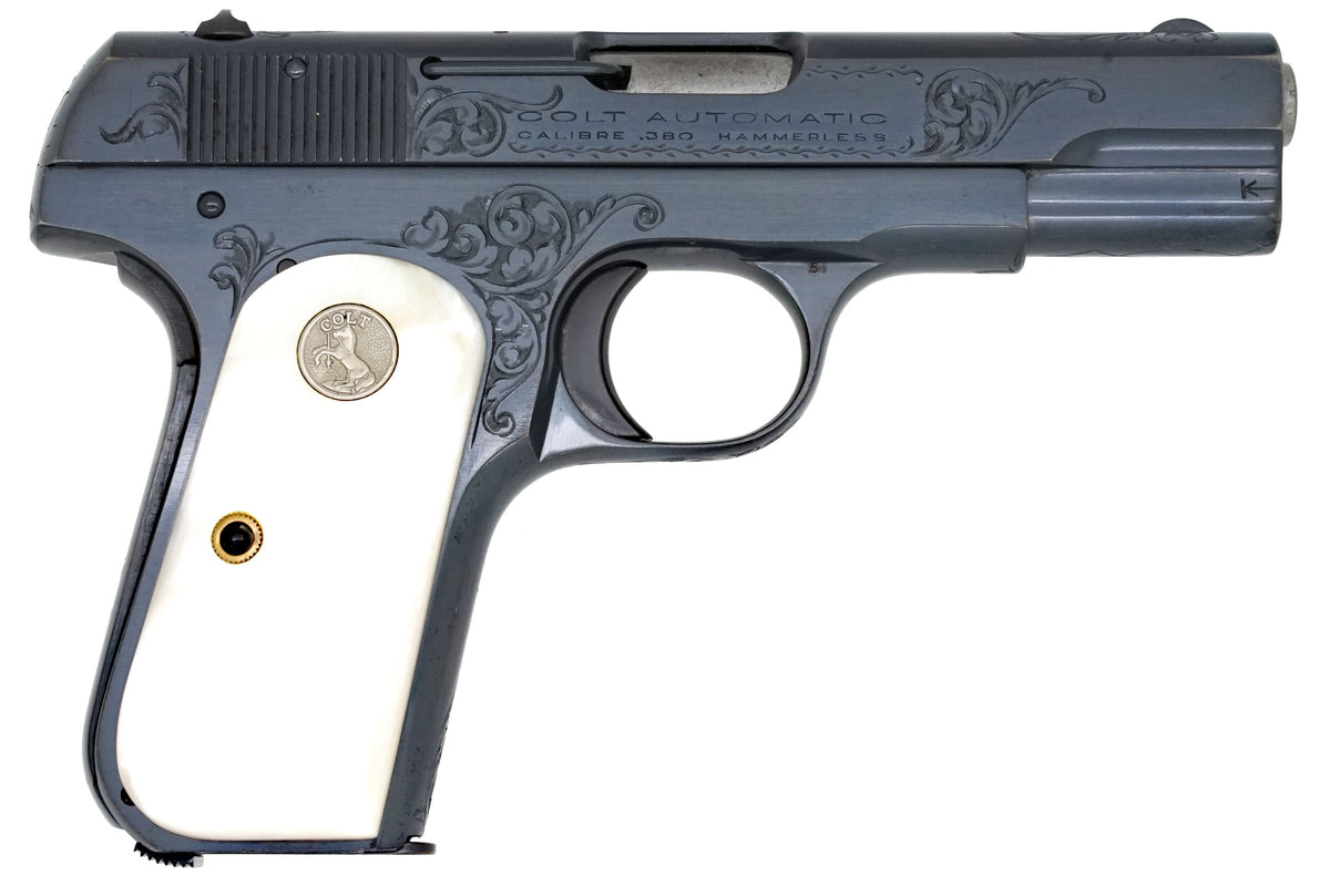 Colt 1908 Pocket Hammerless 380ACP SN:88037 MFG:1925 Factory Engraved