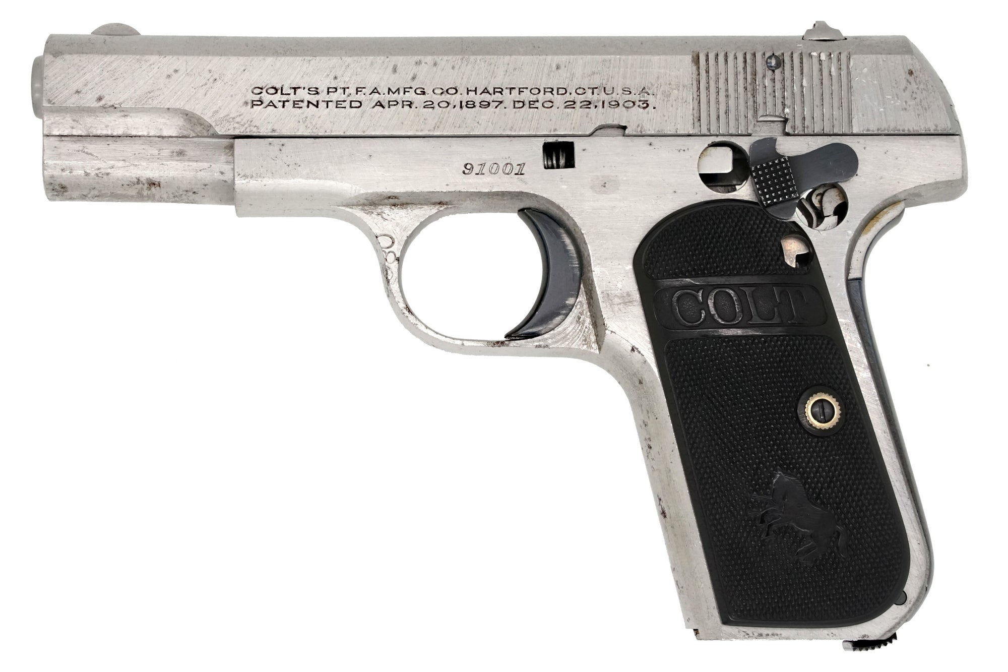 Colt 1908 Pocket Hammerless 380ACP SN:91001 MFG:1926 Factory Cut-Away