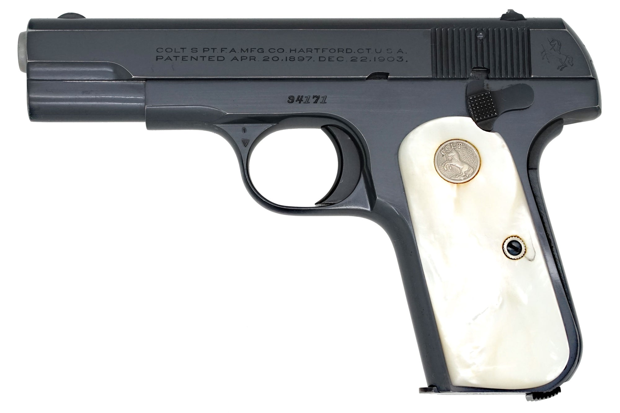 Colt 1908 Pocket Hammerless 380ACP SN:94171 MFG:1928