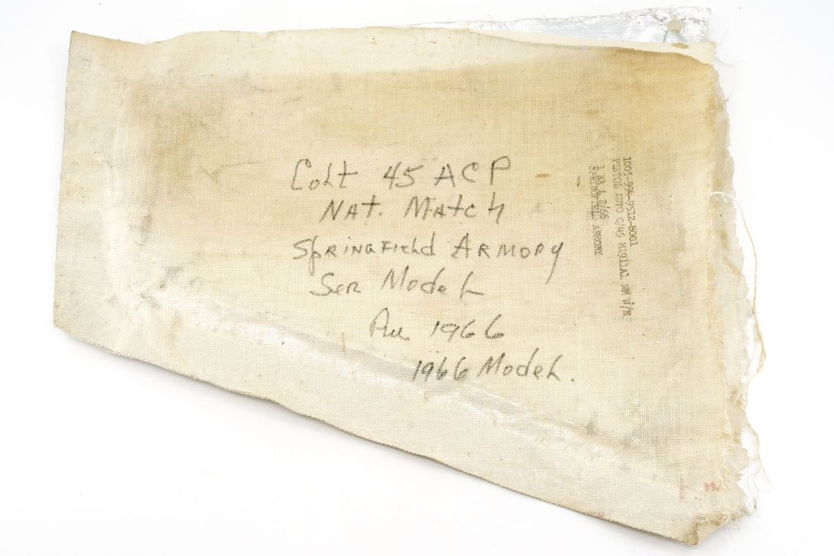 Springfield Armory Camp Perry National Match SN:999301 MFG:1966