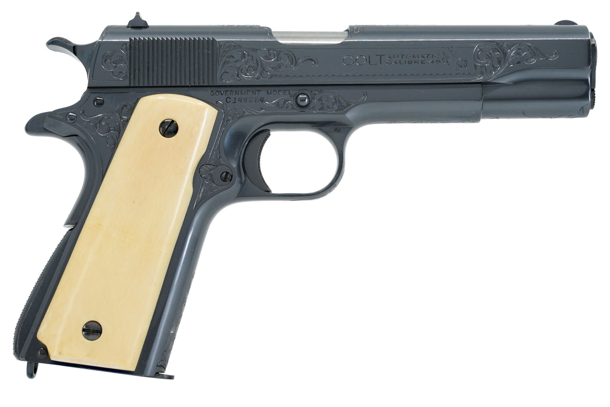 Colt Government Model 45ACP SN:C144284 MFG:1925 Factory Engraved