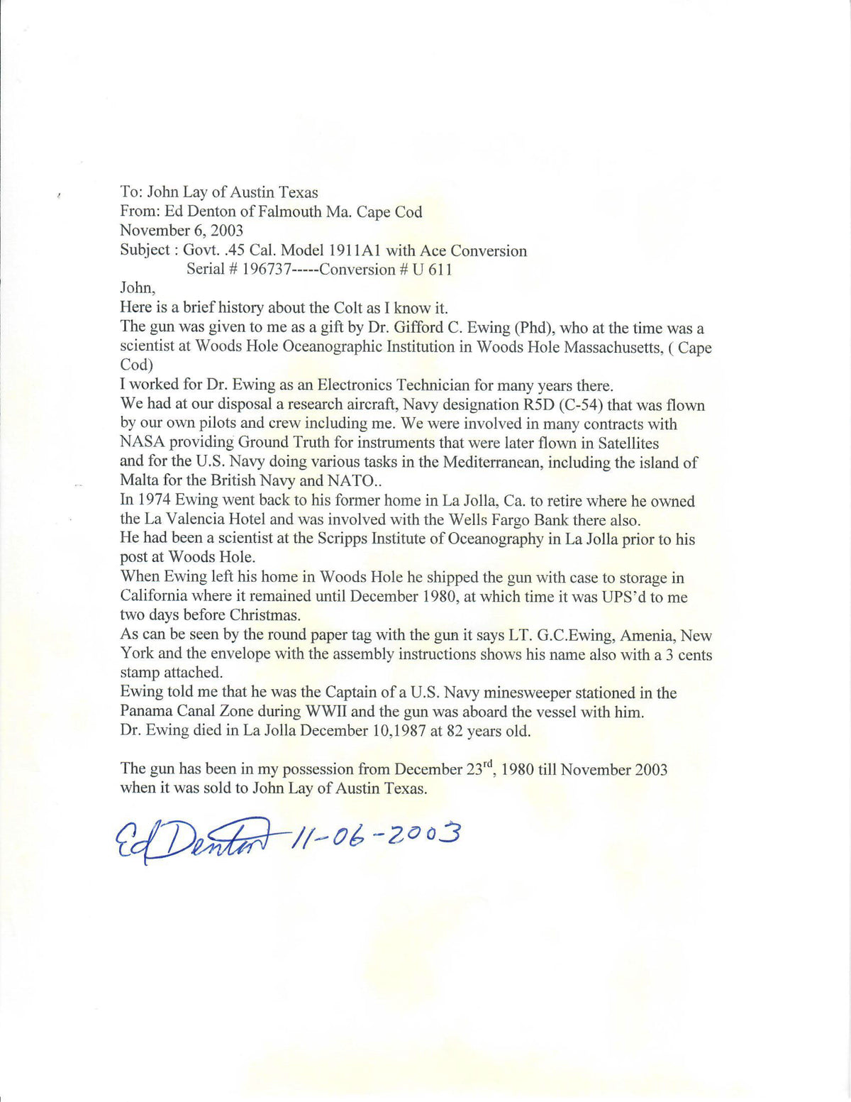 Colt Government Model 45ACP SN:C196737 MFG:1940