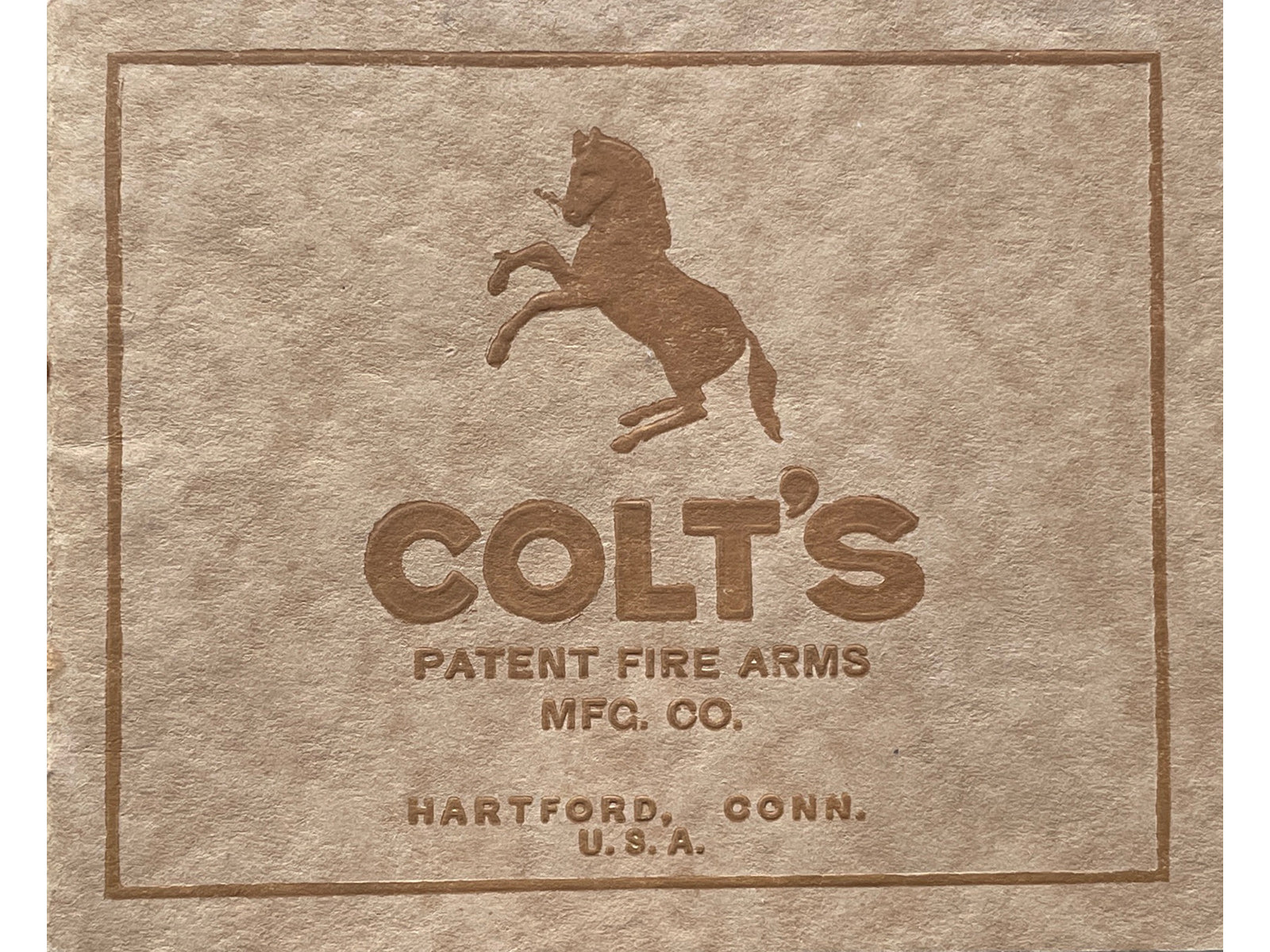 Colt Catalog - 1922