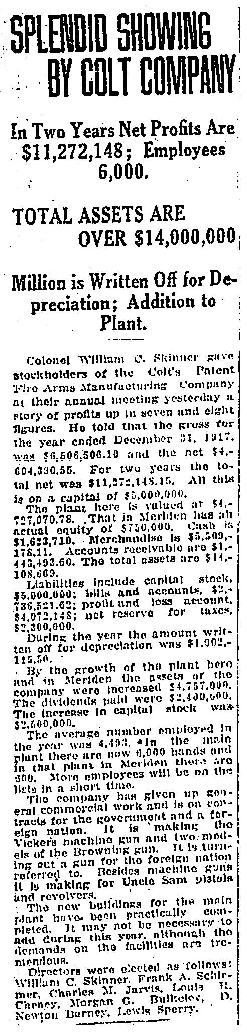 Colt Government Model 45ACP SN:C3381 MFG:1913 - Skinner