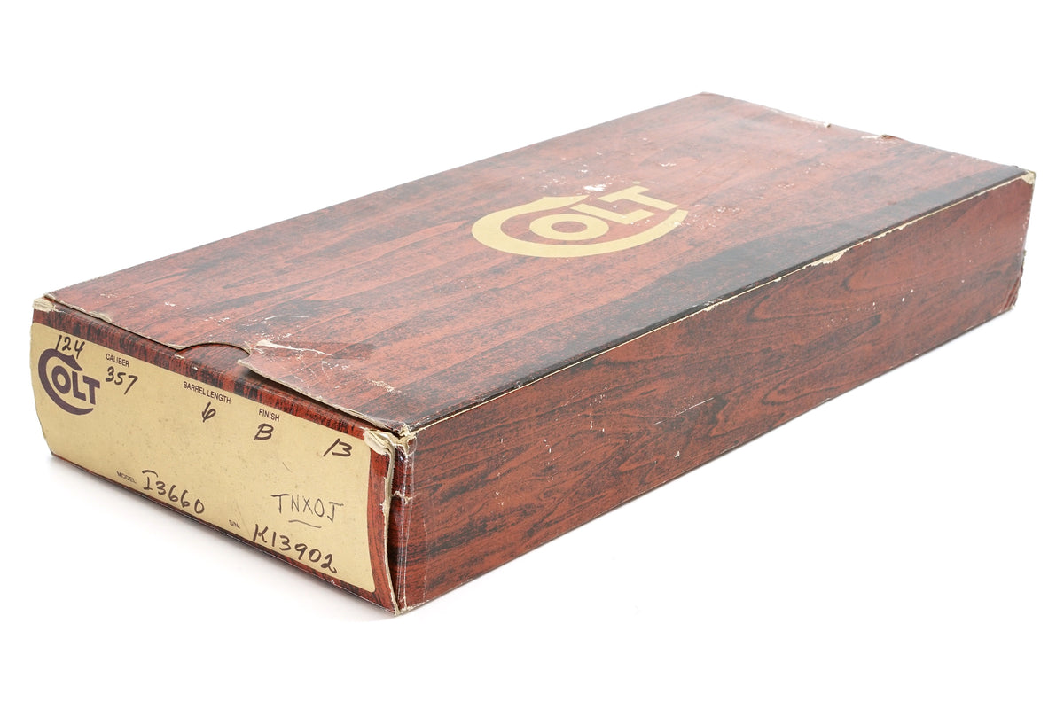 Colt Python 6&quot; 357 Mag SN: K13902 MFG:1980