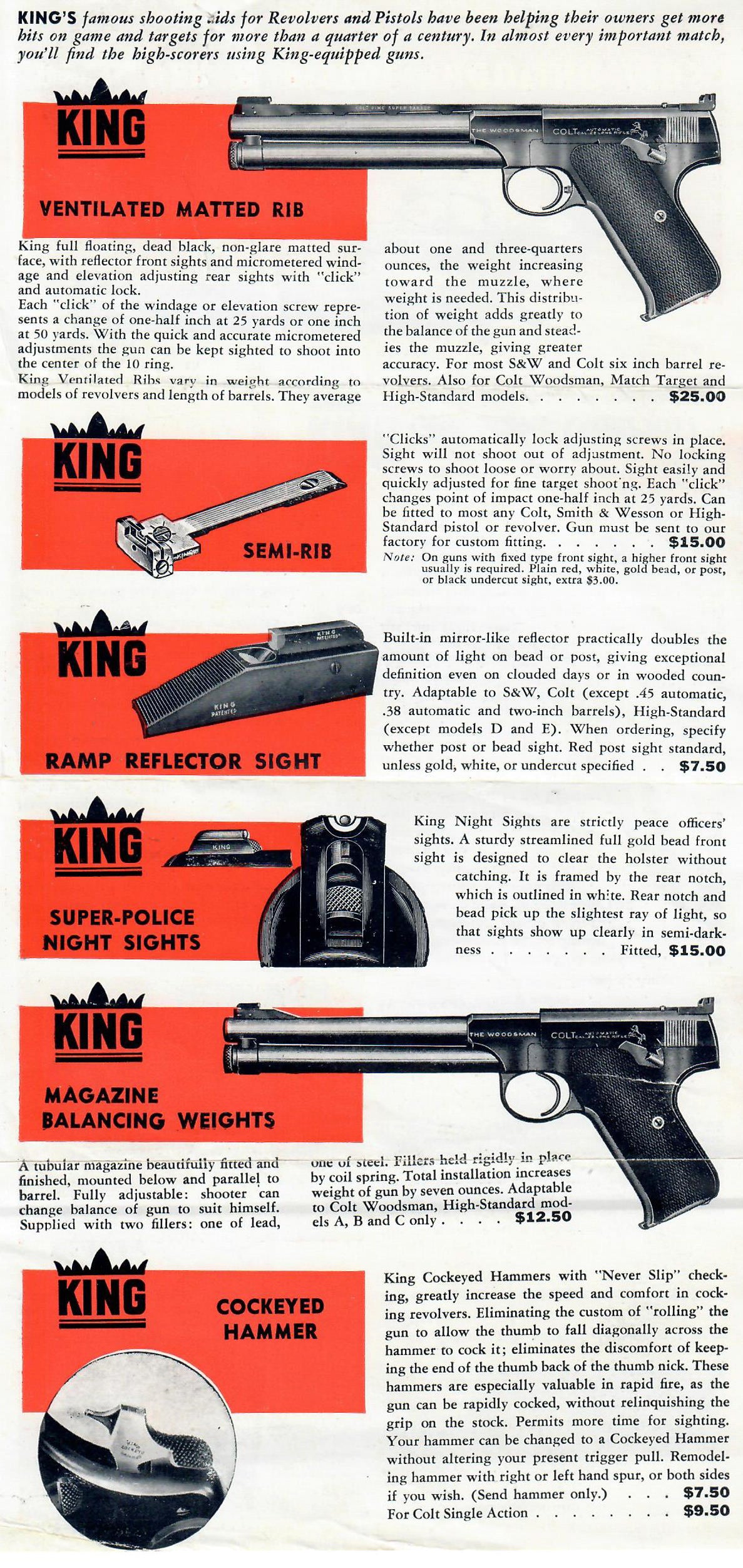 Colt Officers Model Target 6&quot; 22LR SN:20271 MFG:1938 - KING