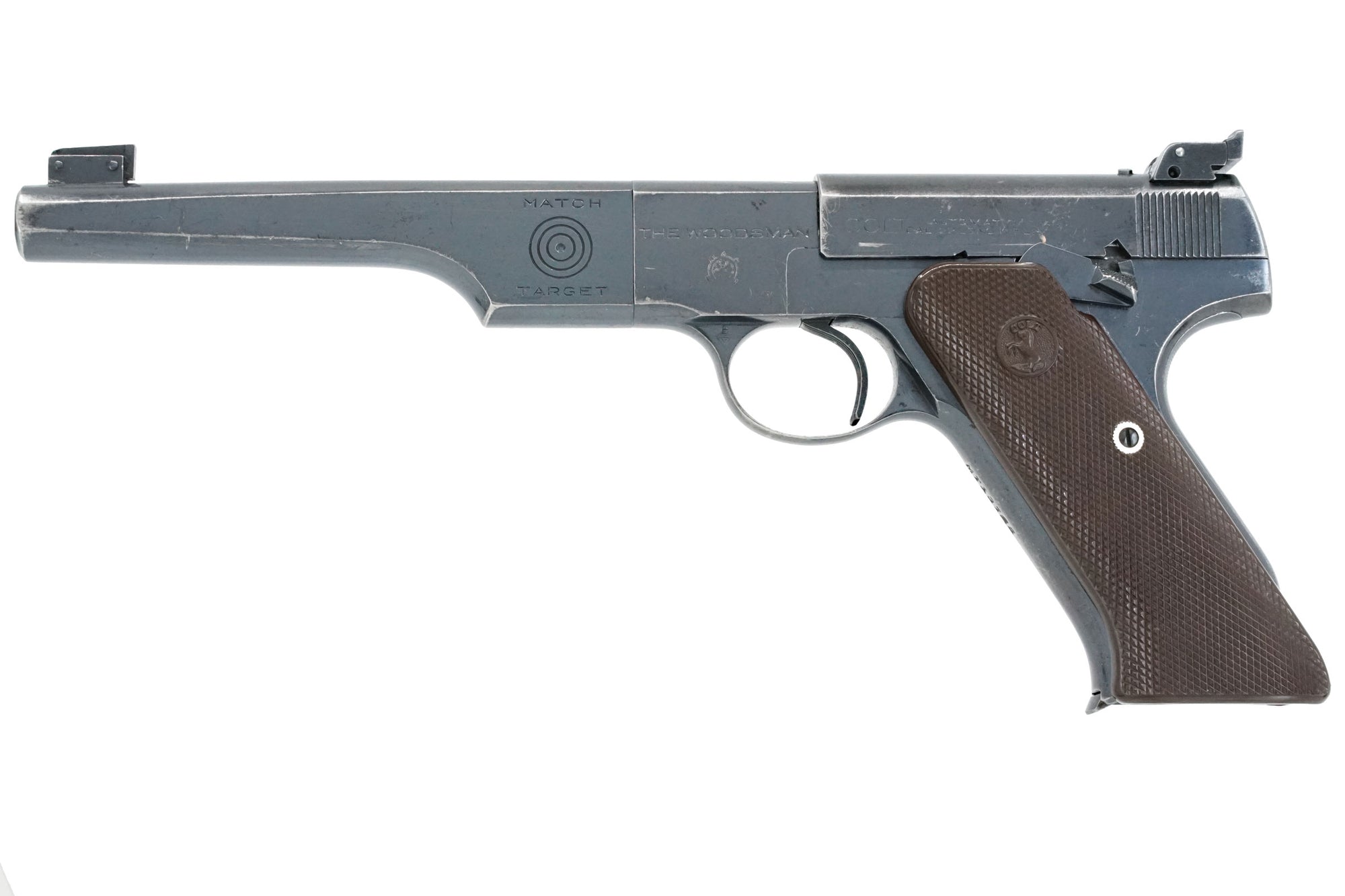 Colt Woodsman Match Target 6-5/8" 22LR SN:MT13725 MFG:1943 NAVY