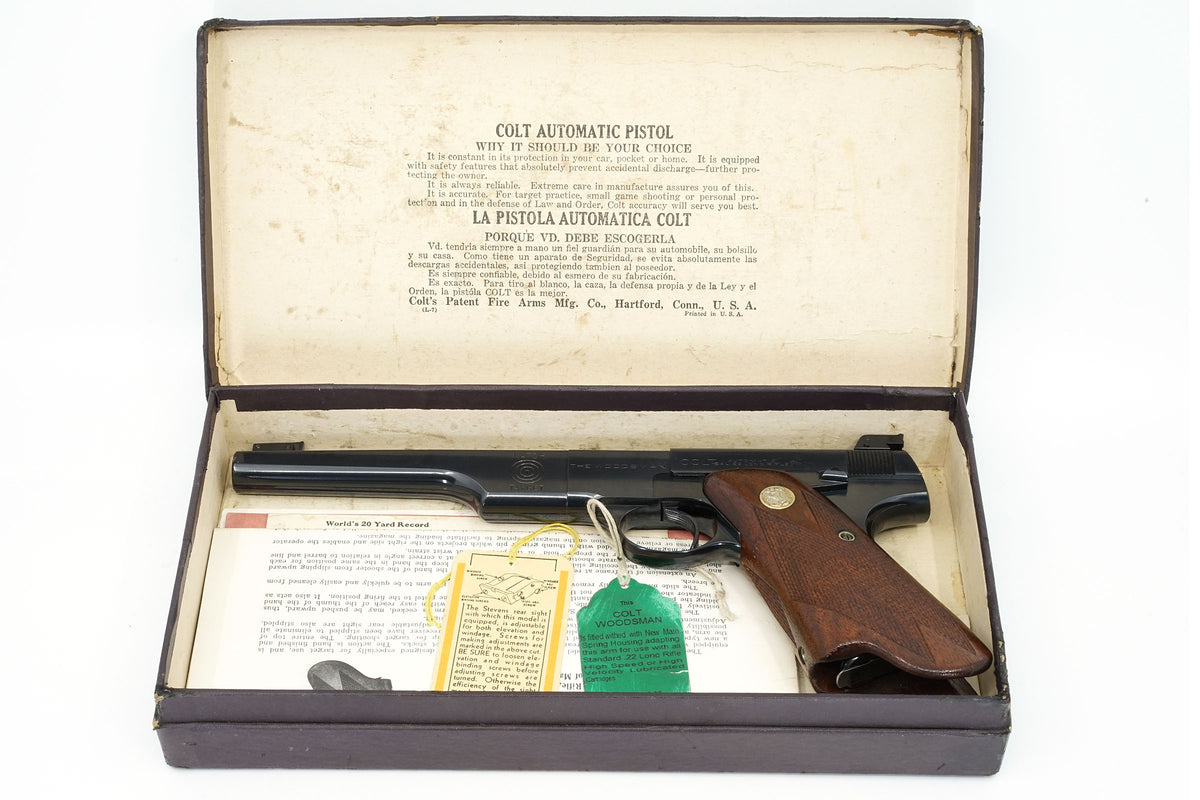 Colt Woodsman Match Target Bullseye 22LR SN:MT512 MFG:1938