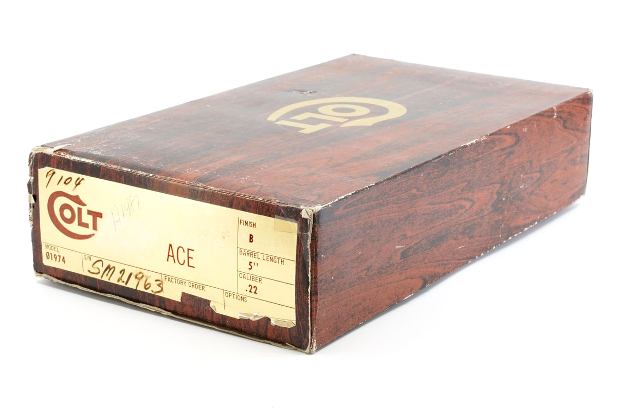 Colt Service Model Ace 22LR SN:SM21963 MFG:1979