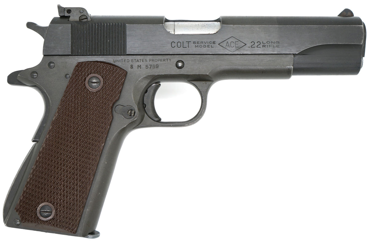 Colt Service Model Ace 22LR SN:SM5799 MFG:1945 Navy