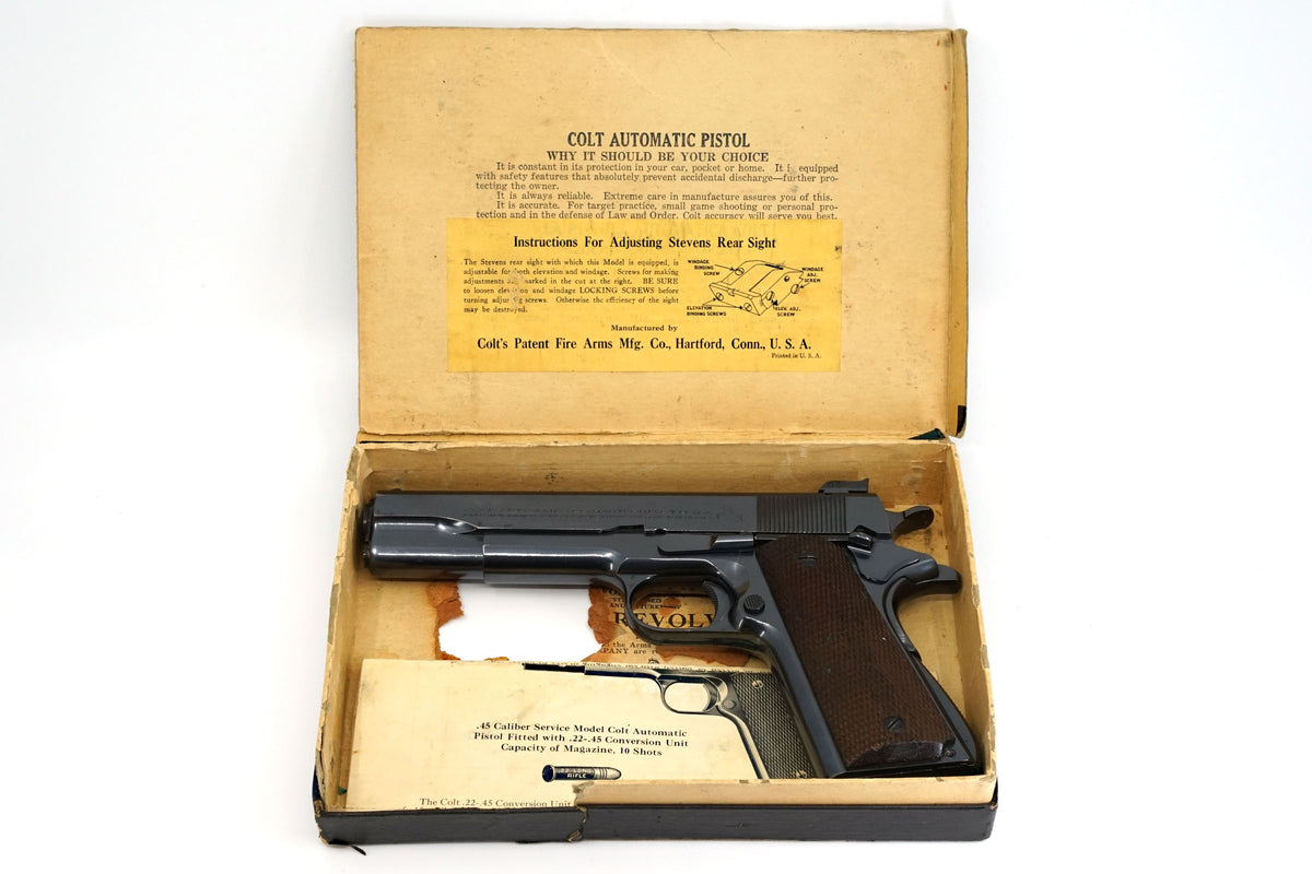 Colt Service Model Ace 22LR SN:SM582 MFG:1938