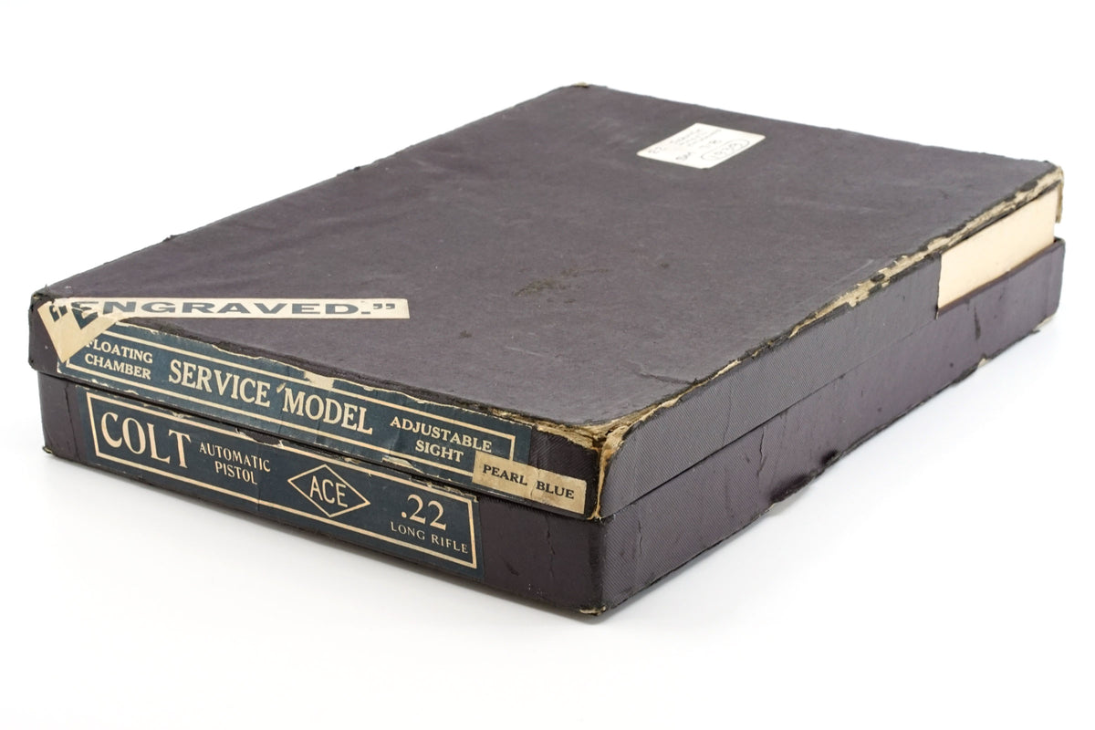 Colt Service Model Ace 22LR SN:SM718 MFG:1938 Factory Engraved