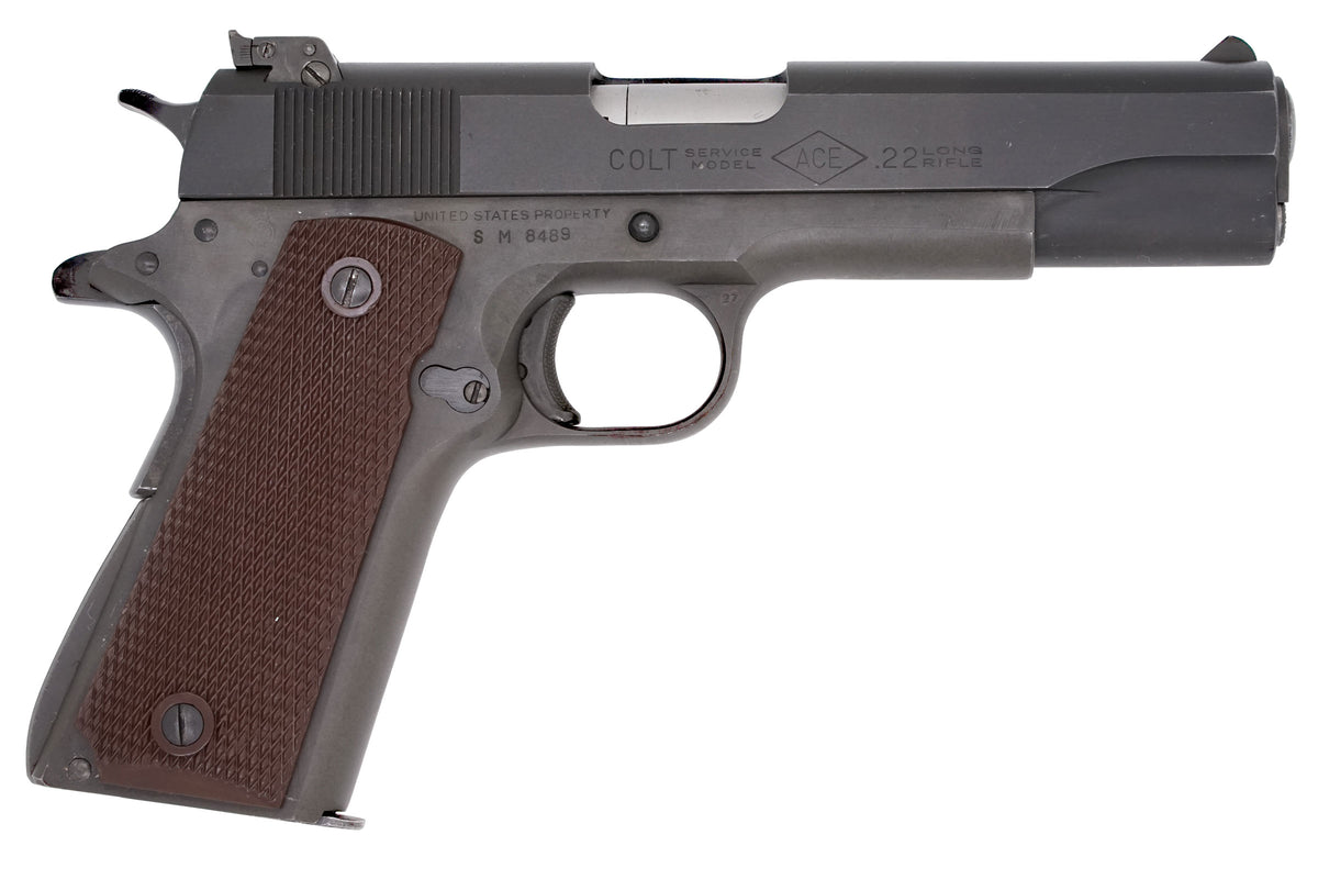 Colt Service Model Ace 22LR SN:SM8489 MFG:1945 Navy