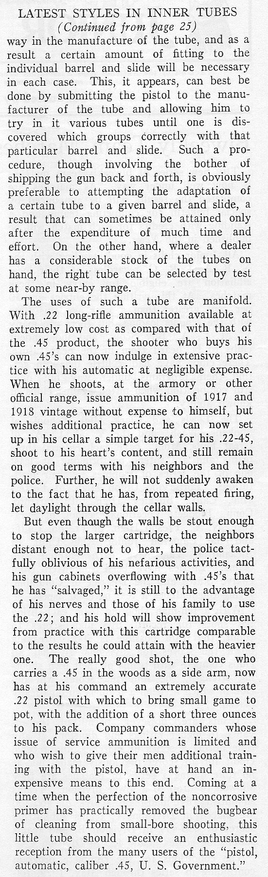 R.F. Sedgley 22LR Insert Barrel SN:586